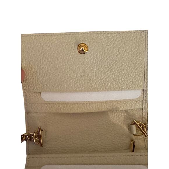 Gucci NIB Zumi Wallet on Chain in Ivory w/Box, Dustbag and COA - Picture 6 of 16